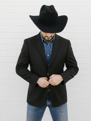 Western Blazer - Saco Para Hombre - Cowboy Blazer in Black Color
