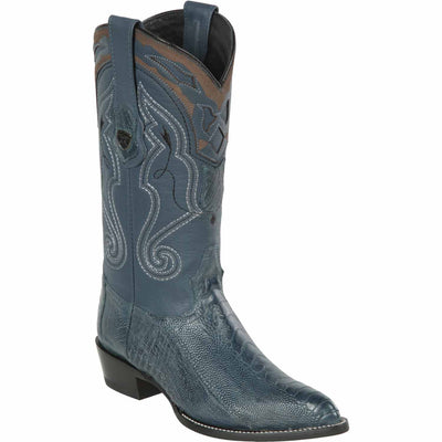 Men's Wild West Ostrich Leg Skin J Toe Boots 29905 5 2990503-060  - from alligatorwarehouse.com