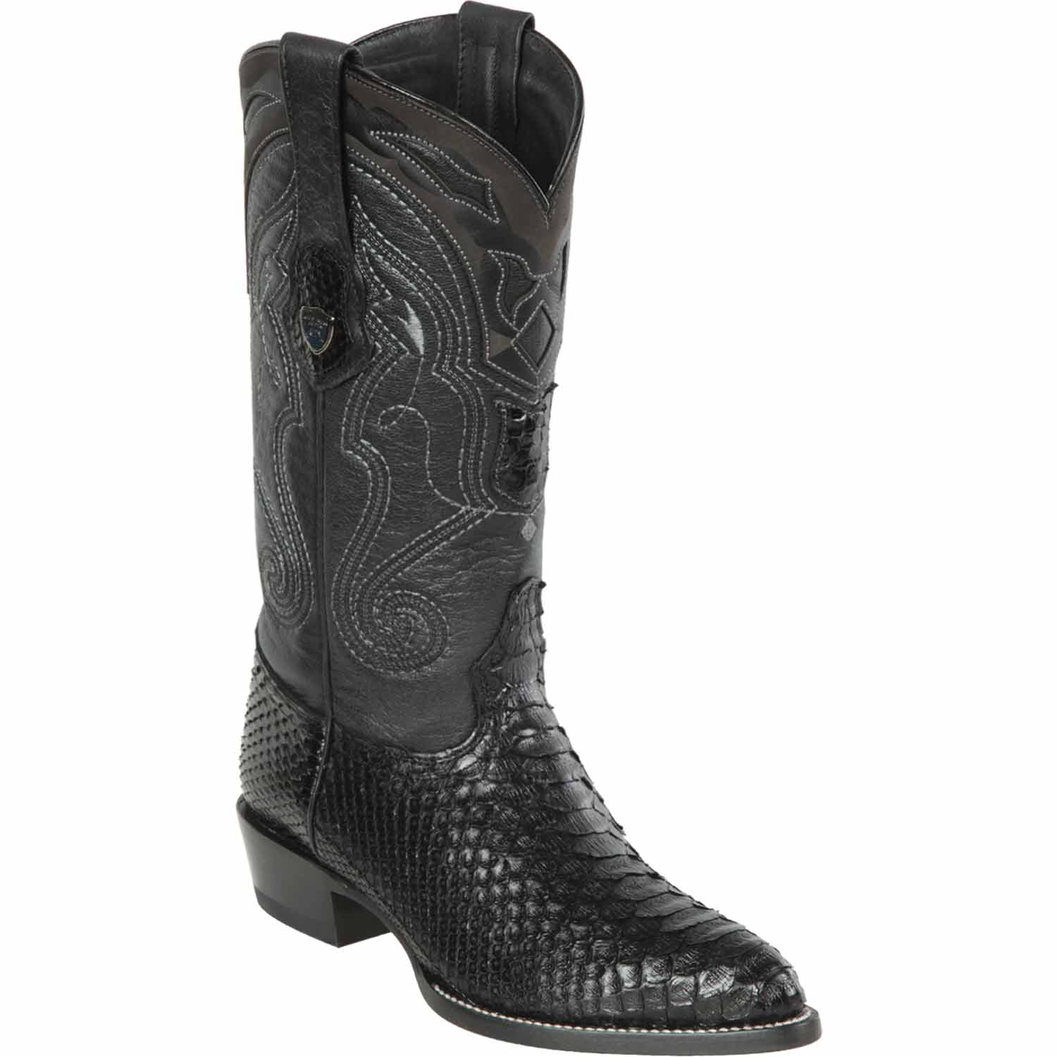 Men's Wild West Python Skin Yellow Gold J Toe Boots 29957 2 2995702-060  - from alligatorwarehouse.com
