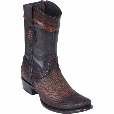 Men's Wild West Shark Skin Dubai Toe Short Boots 279B09 5 279B0905-060  - from alligatorwarehouse.com