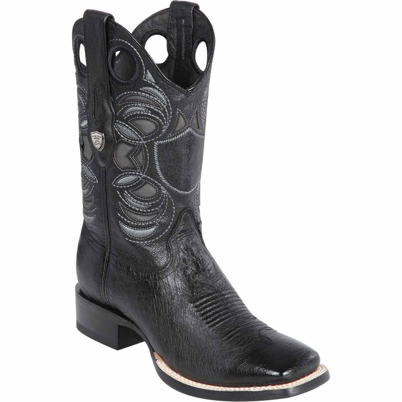 Men's Wild West Smooth Ostrich Ranch Toe Boots 282497 1 28249705-060  - from alligatorwarehouse.com