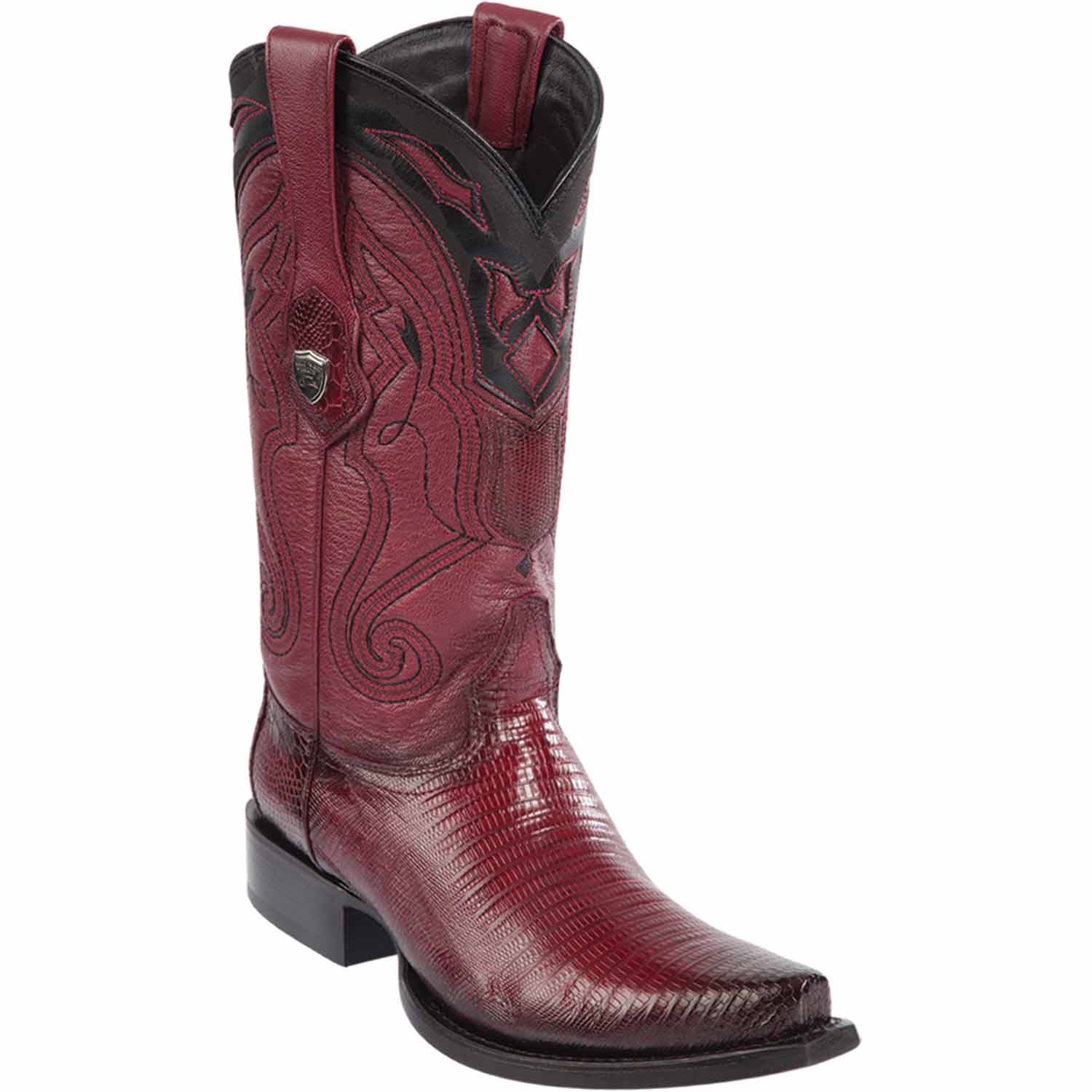 Men's Wild West Teju Lizard Skin Snip Toe Boots 29407 5 2940705-060  - from alligatorwarehouse.com