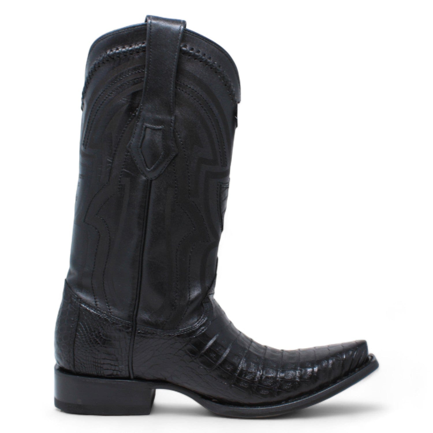 Men's Wild West Caiman Belly Skin Snip Toe Boot 294L8205 4 294L8205-060  - from alligatorwarehouse.com