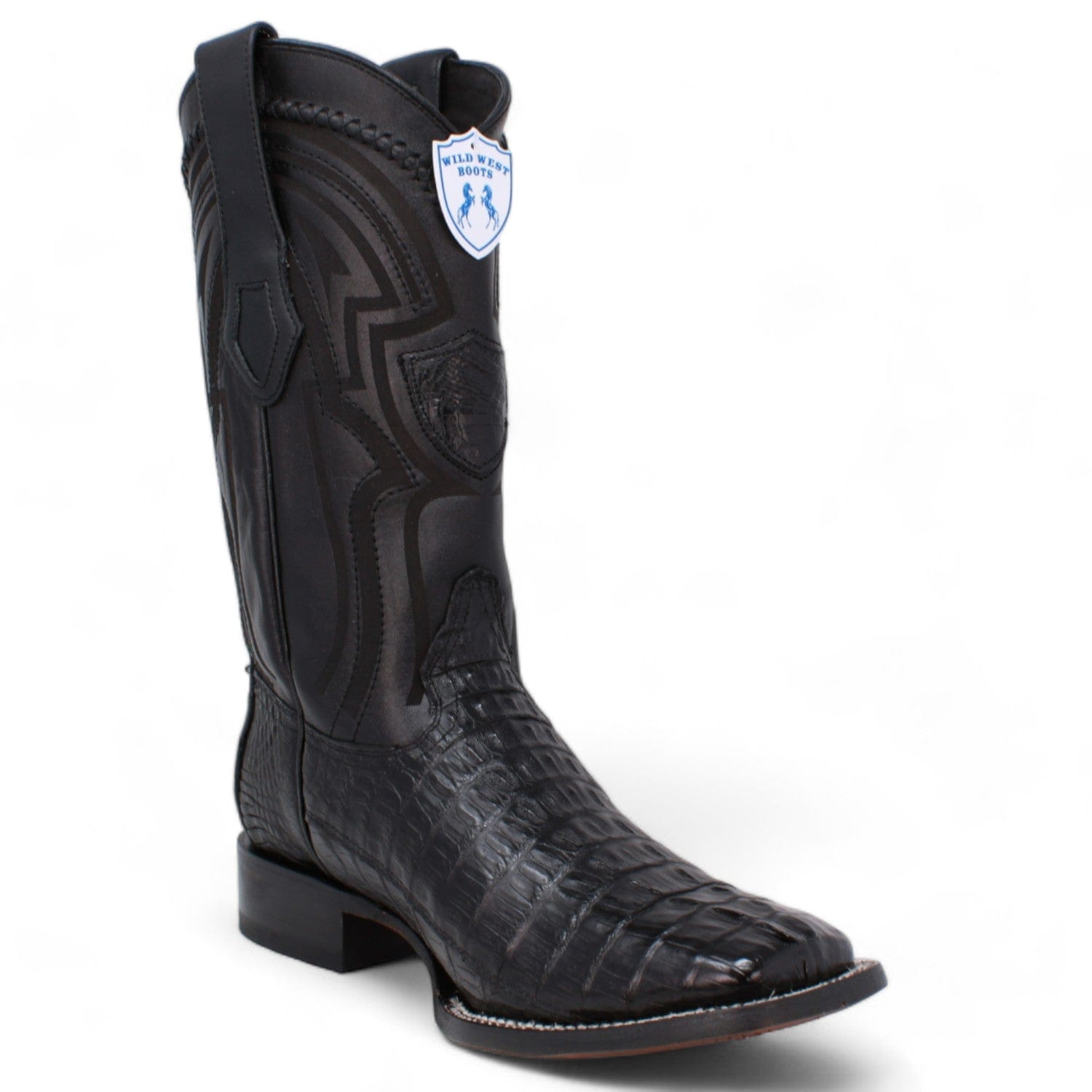 Men's Wild West Caiman Tail Ranch Toe Boots 2824L01 2 2824L0105-060  - from alligatorwarehouse.com