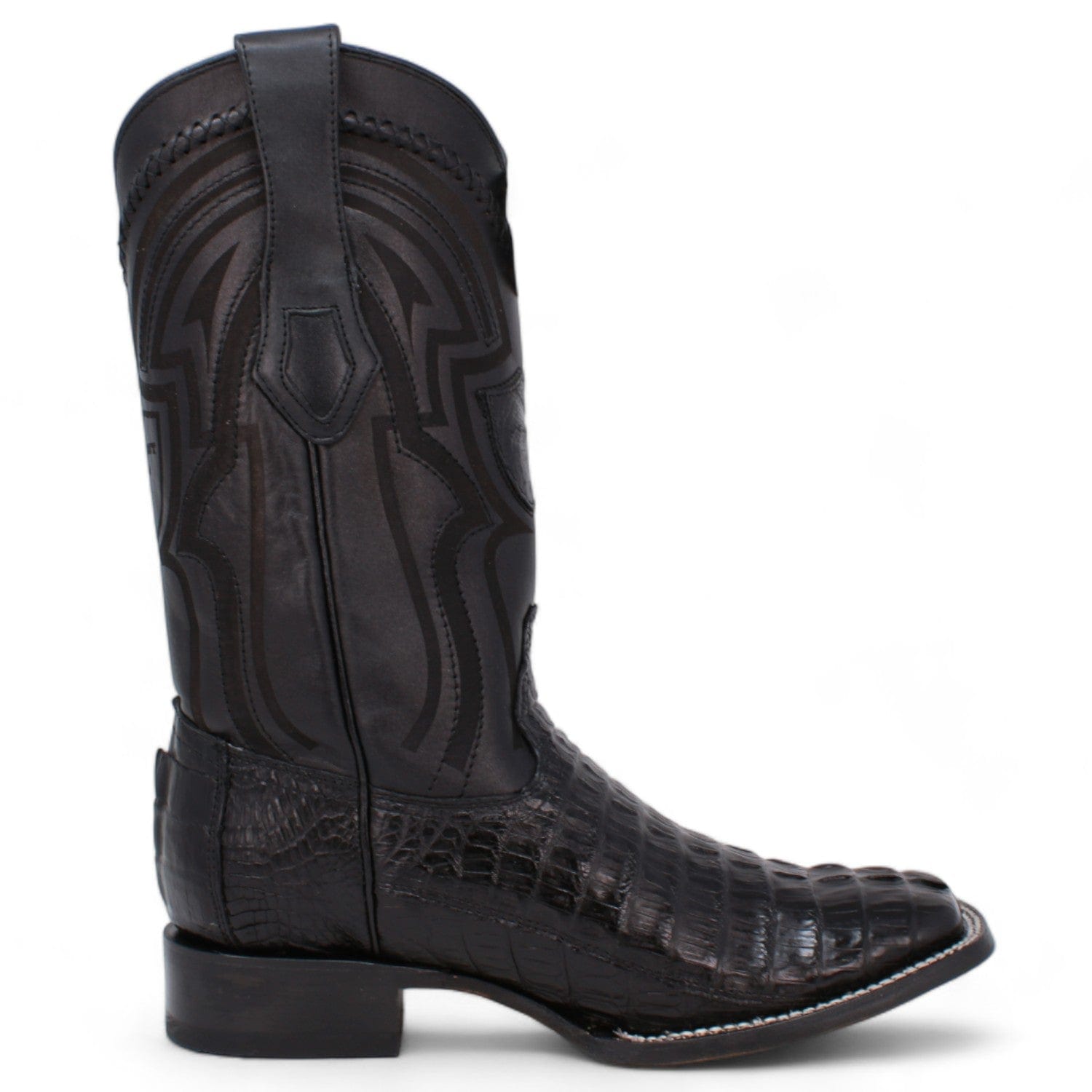 Men's Wild West Caiman Tail Ranch Toe Boots 2824L01 3 2824L0105-060  - from alligatorwarehouse.com