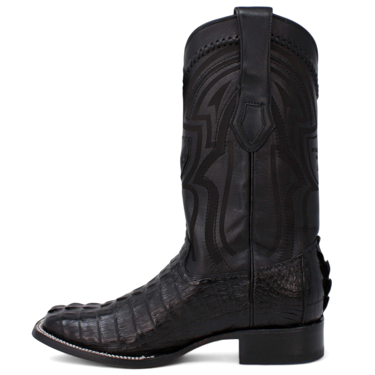 Men's Wild West Caiman Tail Ranch Toe Boots 2824L01 4 2824L0105-060  - from alligatorwarehouse.com