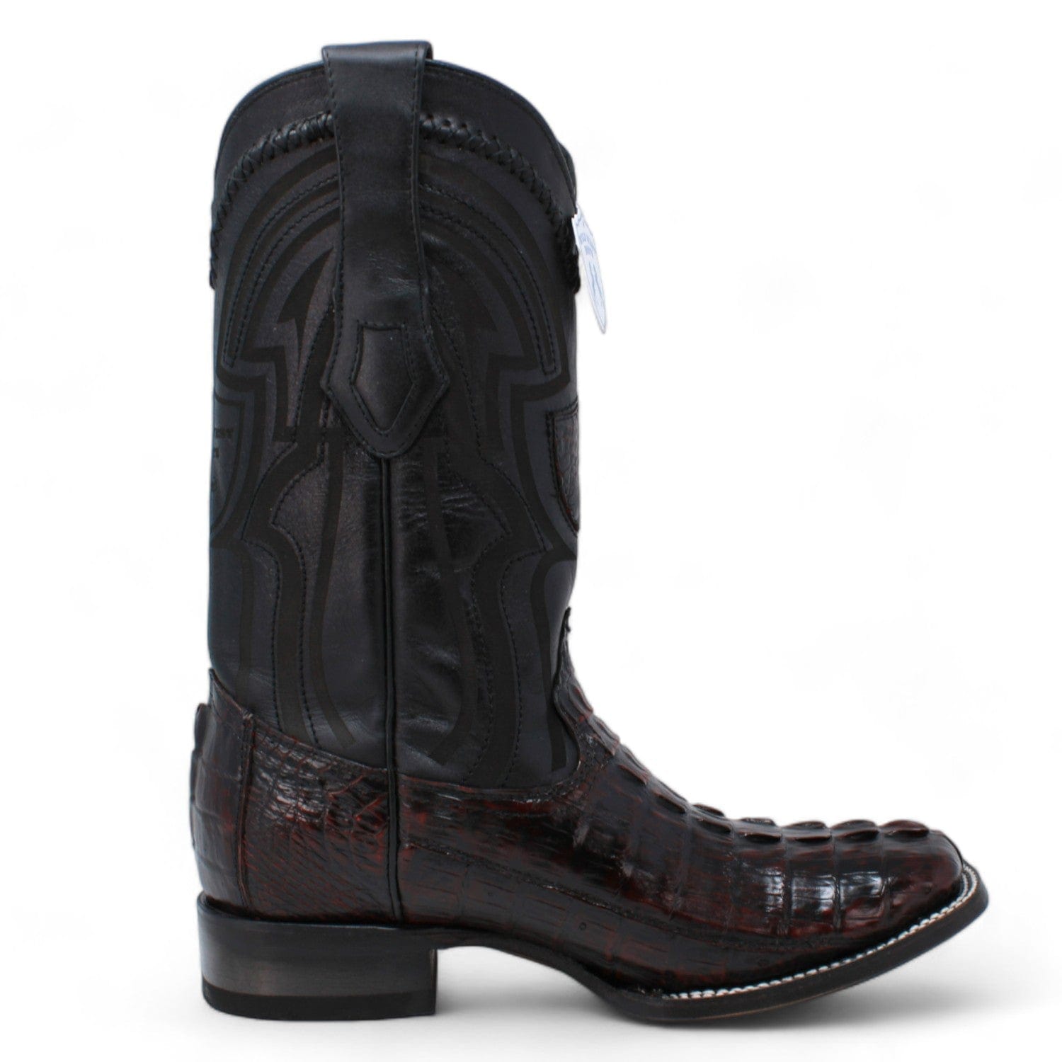 Men's Wild West Caiman Tail Ranch Toe Boots 2824L01 15 2824L0105-060  - from alligatorwarehouse.com