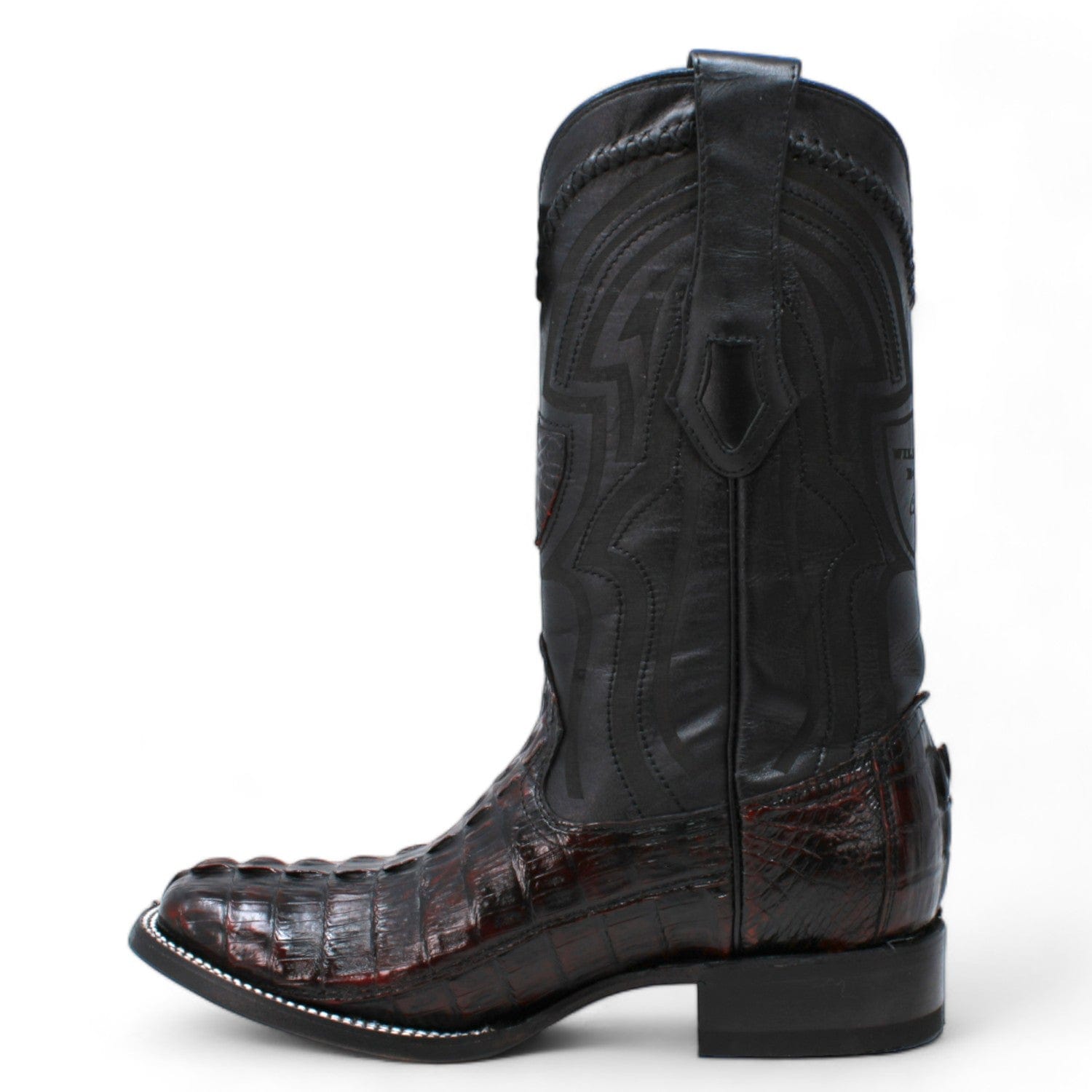 Men's Wild West Caiman Tail Ranch Toe Boots 2824L01 16 2824L0105-060  - from alligatorwarehouse.com