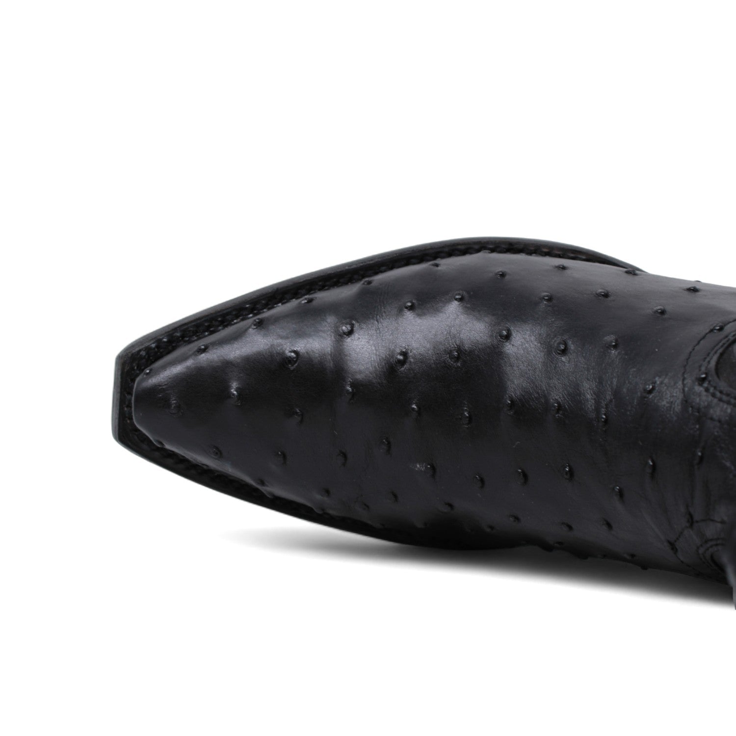 Men's Wild West Ostrich Skin Snip Toe Boots 294L03 6 294L0305-060  - from alligatorwarehouse.com