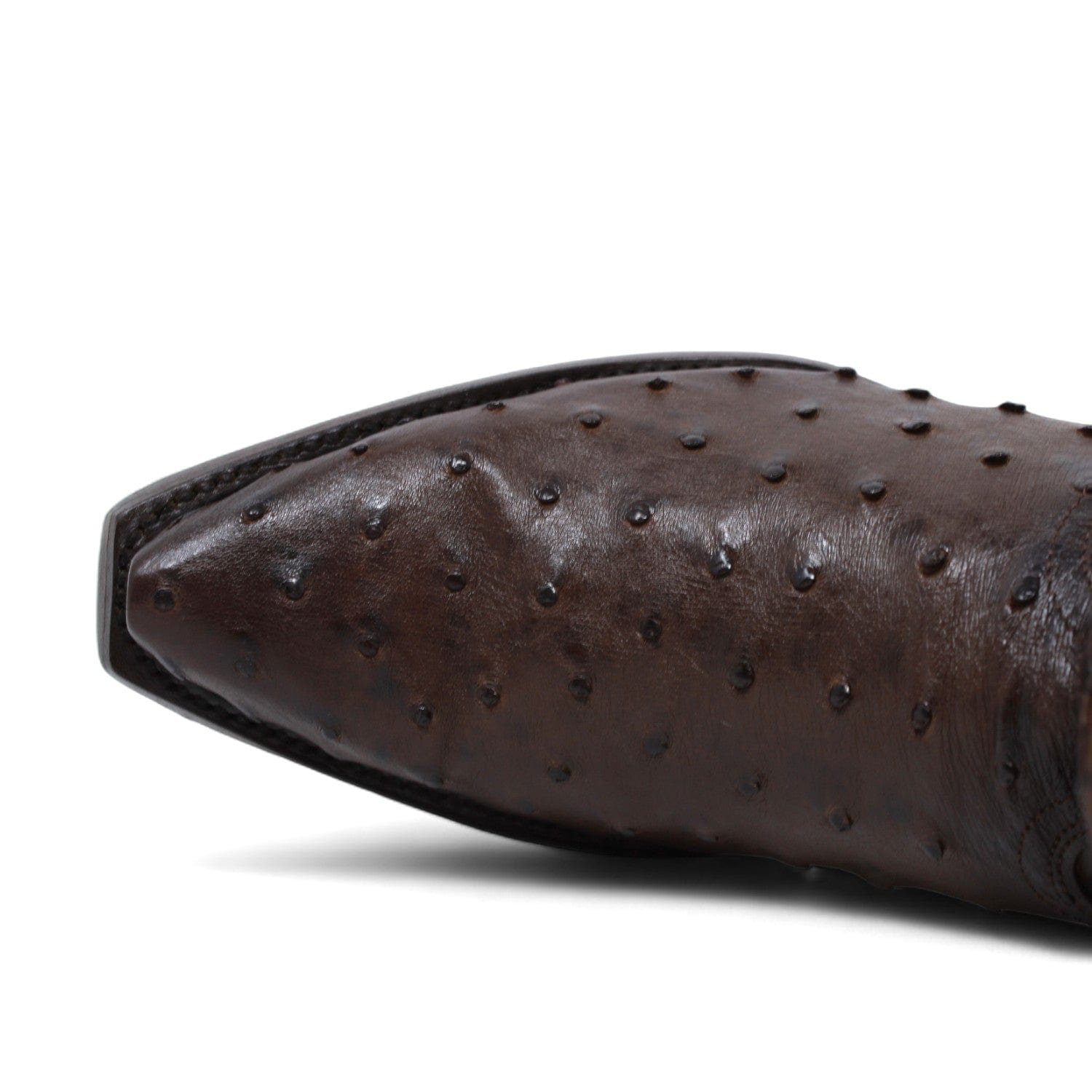 Men's Wild West Ostrich Skin Snip Toe Boots 294L03 12 294L0305-060  - from alligatorwarehouse.com