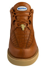 Men's Wild West Boots Caiman and Smooth Ostrich Skin Shoe 2ZA052803