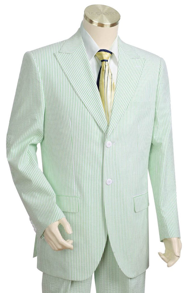 Mens green seersucker clearance suit