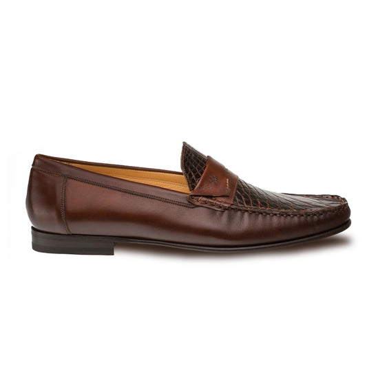 Mens Brown & Cognac Crocodile Dress Shoes Collection - Premium Mens Brown & Cognac Crocodile Dress Shoes at alligatorwarehouse.com