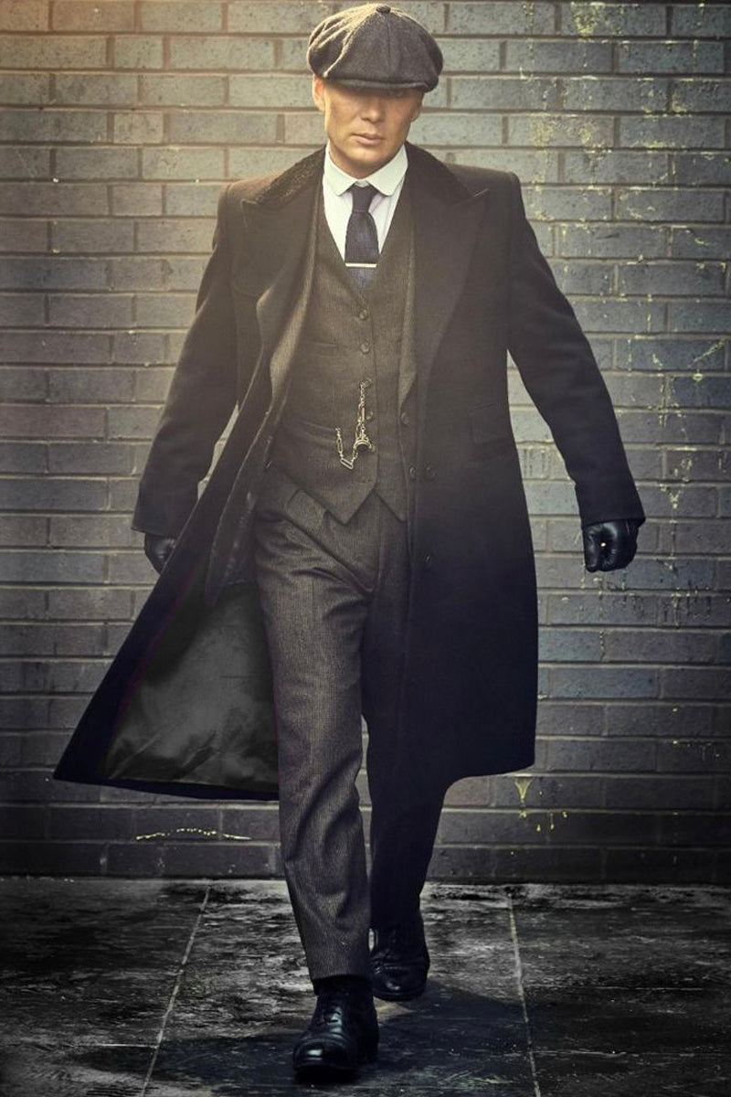 Mens Peaky Blinders Costume Thomas Shelby Suit & Overcoat 9   - from alligatorwarehouse.com