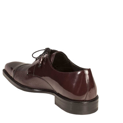 Mens Mezlan Soka Classic Cap Toe Dress Shoe in Burgundy 3   - from alligatorwarehouse.com