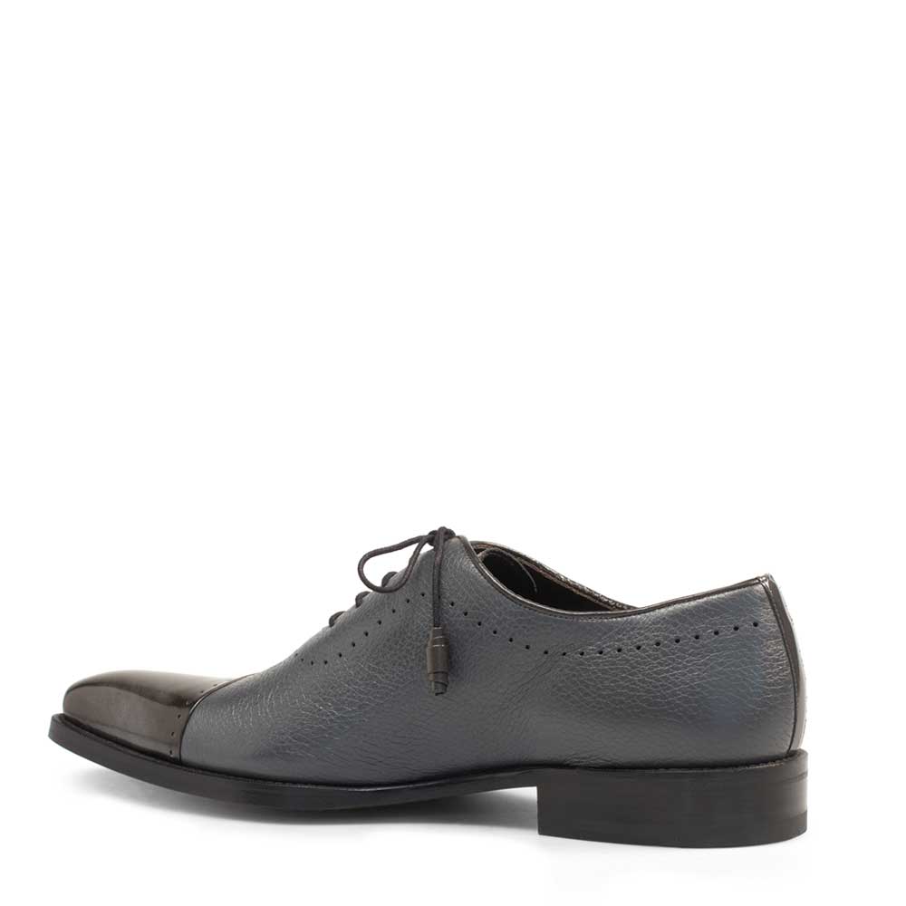 Mens Mezlan Postdam Calfskin Oxford Dress Shoe in Grey 3   - from alligatorwarehouse.com