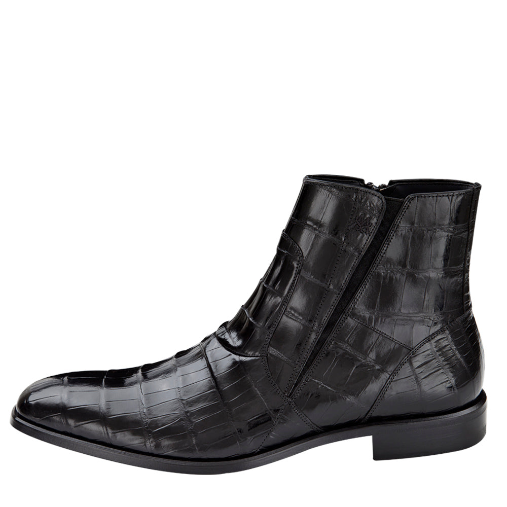 Mens Mezlan Belucci Alligator Dress Boot in Black