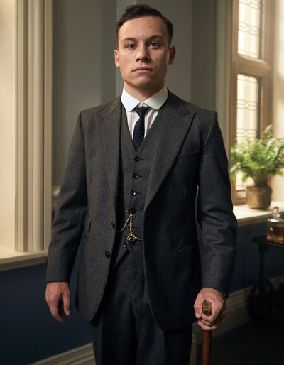 Mens Costume Michael Gray Vested Suit 1 LY-1208  - from alligatorwarehouse.com