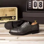 Mens Exotic Skin Oxford Dress Shoes