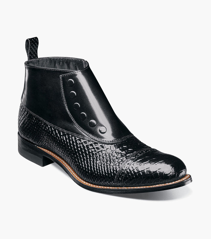 Stacy Adams Madison Spectator Spat Cap Toe Demi Boot by Stacy Adams Shoes