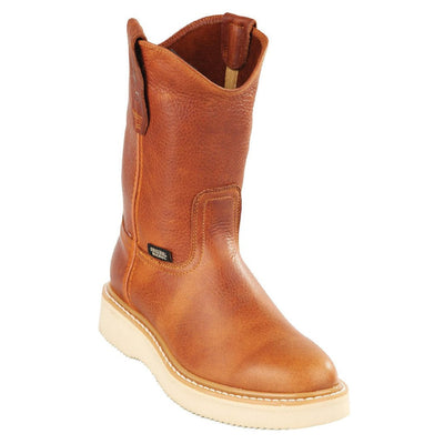 Original Michel Leather Pull On Grisly Work Boots 2   - from alligatorwarehouse.com