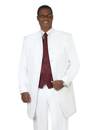 Long White Mandarin Tuxedo 1 IF-6214  - from alligatorwarehouse.com
