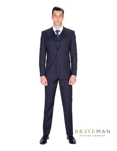 Navy Slim Fit Vested Suit 1 O4-5879  - from alligatorwarehouse.com