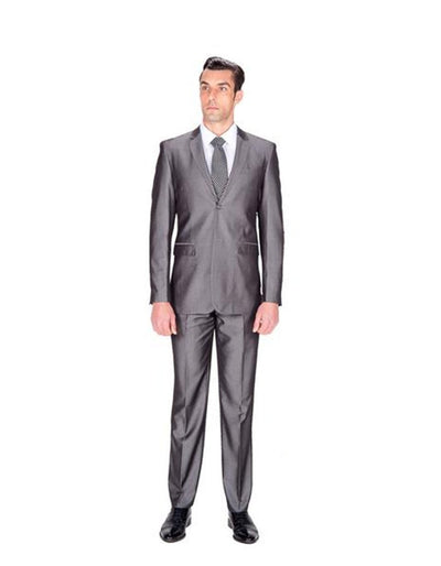 Grey Sharkskin Wedding Suit 1 Z1-0018  - from alligatorwarehouse.com