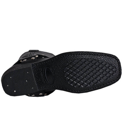 Dingo Black Womens Leather Motor Cycle Boots 2 DI07370_6_M  - from alligatorwarehouse.com