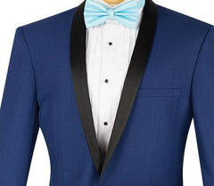 (38S, 42R, 44L) Blue 2 Piece Slim Fit Tuxedo