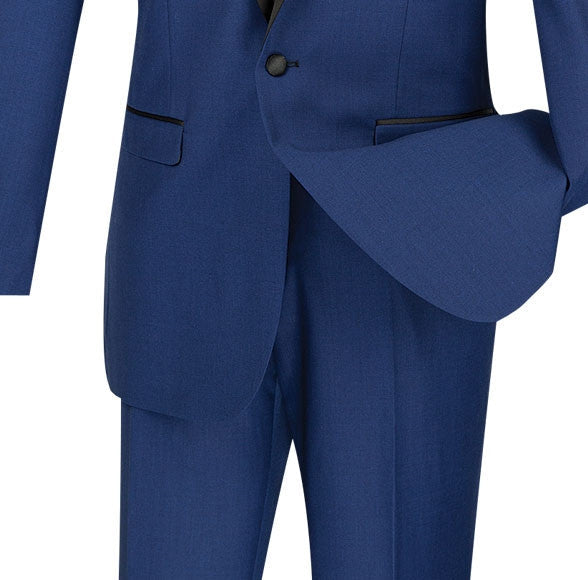 (38S, 42R, 44L) Blue 2 Piece Slim Fit Tuxedo