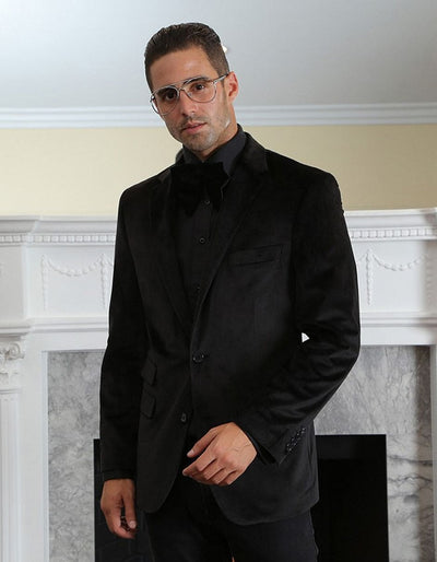 Black Velvet Party Blazer 1   - from alligatorwarehouse.com