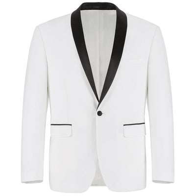 Off White 2 Piece Tuxedo Shawl Lapel Slim Fit 3 SO6201-16/201-1-SHAWLCOLLAR  - from alligatorwarehouse.com