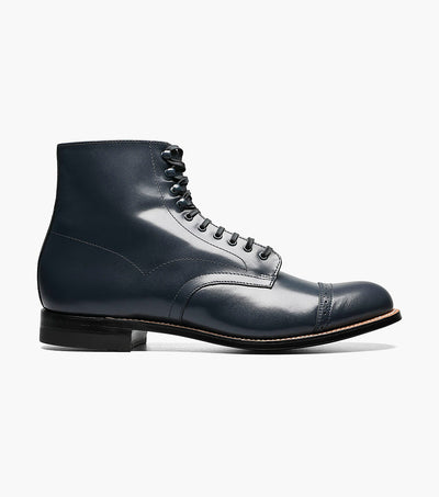 Stacy Adams MADISON Cap Toe Boot Navy by Stacy Adams Shoes