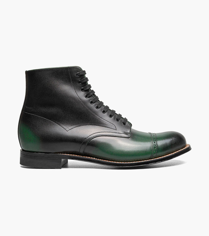 Stacy Adams MADISON Cap Toe Lace Up Boot Green by Stacy Adams Shoes