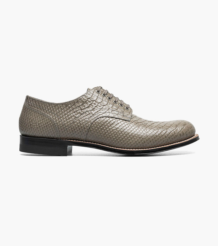 Stacy Adams MADISON Anaconda Plain Toe Oxford Gray by Stacy Adams Shoes