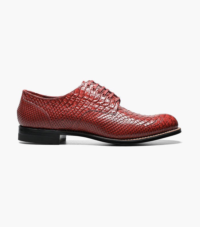 Stacy Adams MADISON Anaconda Plain Toe Oxford Red by Stacy Adams Shoes