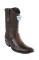 Wild West Botas de Avestruz Horma Dubai Toe Faded Brown