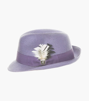 BELMONT FEDORA Poly Braid Pinch Front Hat