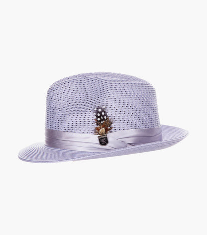 DUBLIN FEDORA Poly Braided Pinch Front Hat