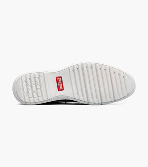 SYNCHRO Plain Toe Elastic Lace Up