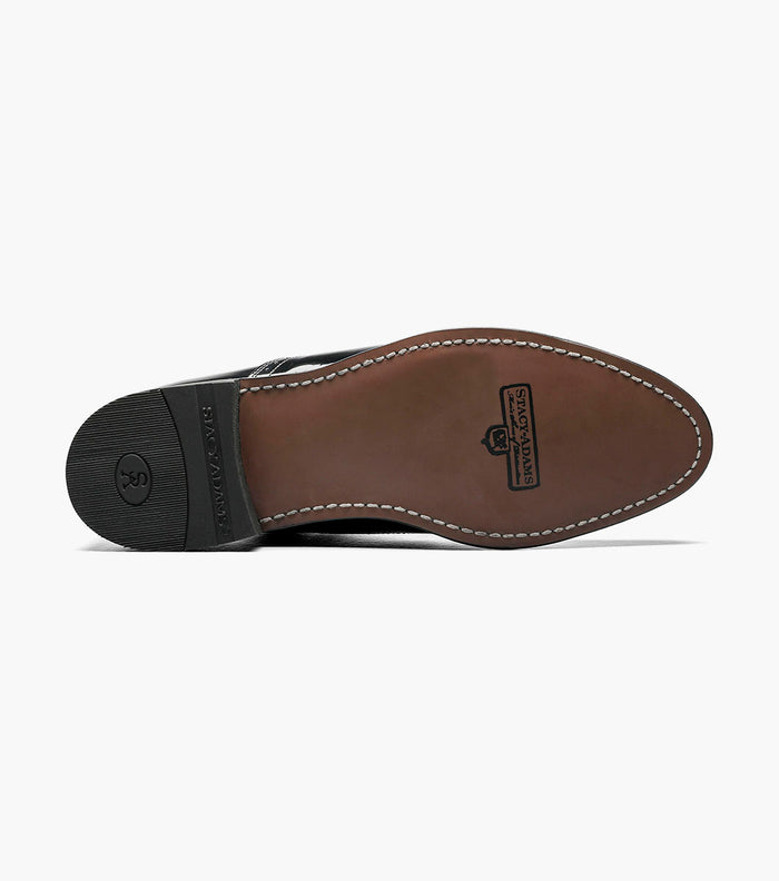 Stacy Adams DAYTON Wingtip Oxford Black w/White by Stacy Adams Shoes