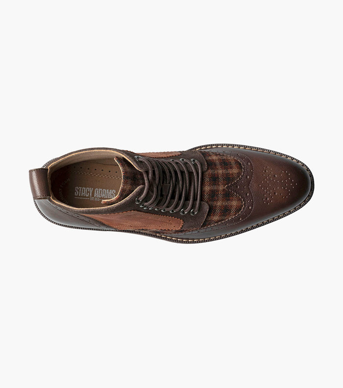Stacy Adams Finnegan Wingtip Lace Up Boot by Stacy Adams Shoes