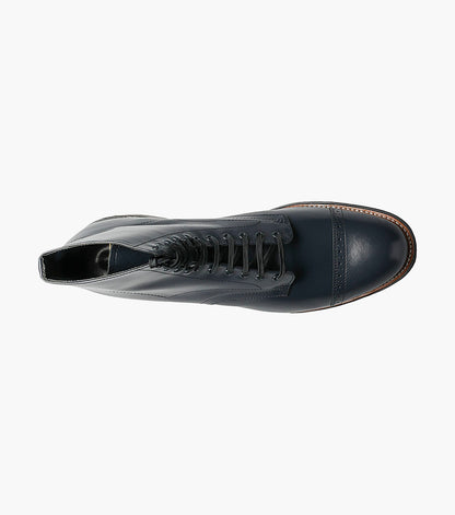 Stacy Adams MADISON Cap Toe Boot Navy by Stacy Adams Shoes