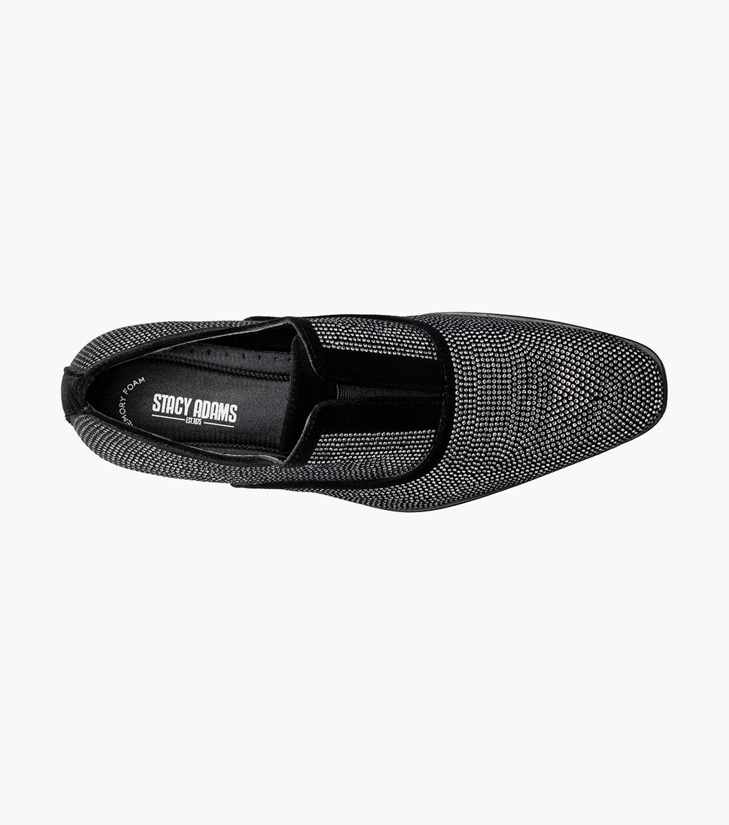 Stacy Adams Starleigh Rhinestone Plain Toe Slip On by Stacy Adams Shoes