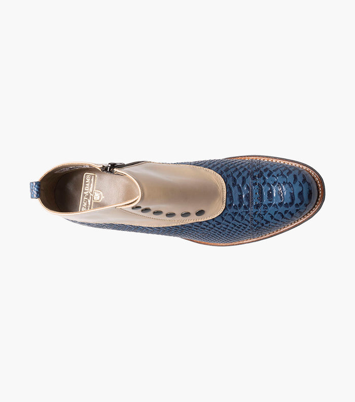 Stacy Adams Madison Spectator Spat Cap Toe Demi Boot by Stacy Adams Shoes
