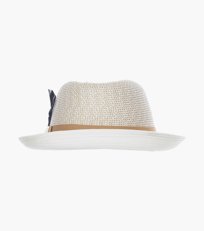 SKYLIN FEDORA Paper Braided Pinch Front Hat