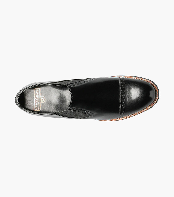 Stacy Adams MADISON Cap Toe Slip On Black by Stacy Adams Shoes