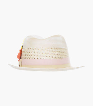 TYCE FEDORA Poly Braided Pinch Front Hat