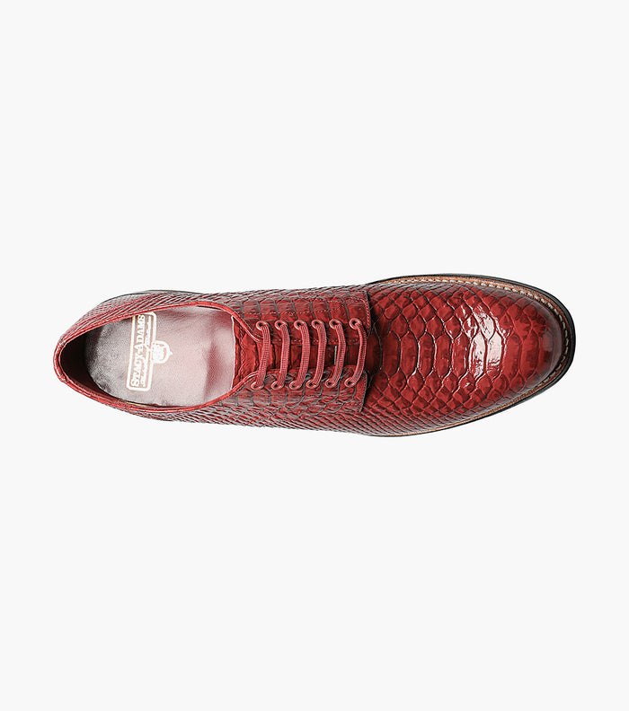 Stacy Adams MADISON Anaconda Plain Toe Oxford Red by Stacy Adams Shoes